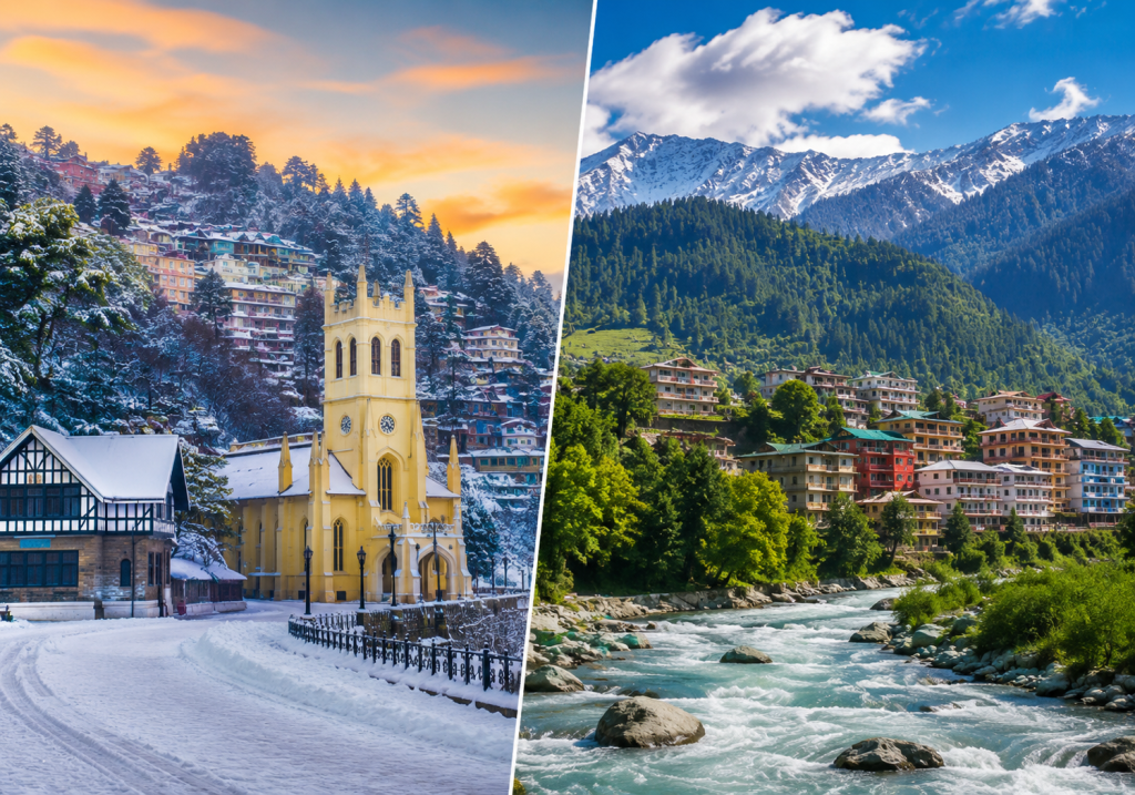 Shimla and Manali